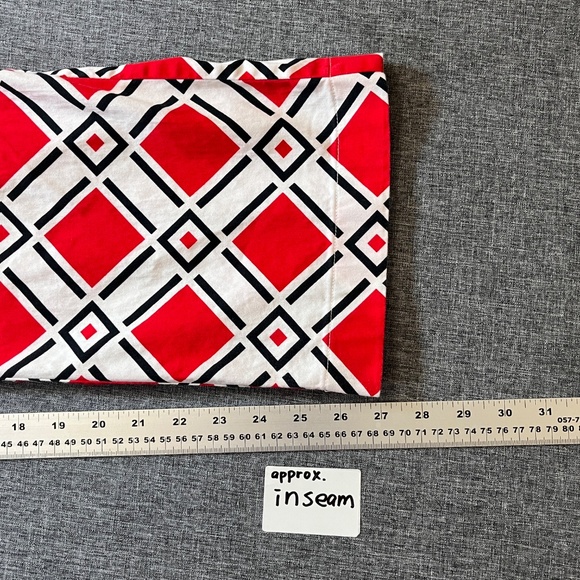 Loudmouth Geometric Patterned Golf Pants - Men's Size 32*27 - White Red - Picture 6 of 9